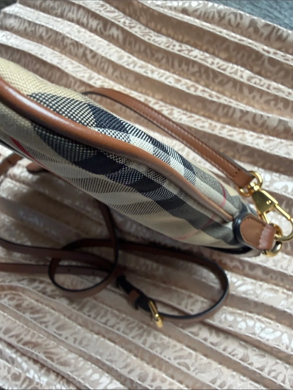 Burberry Checkered Clutch/Crossbody Bag